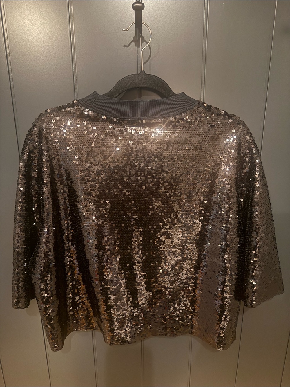 🖤 AllSaints Black Sequin Jeula Oversized Tshirt 🖤 - Picture 9 of 14